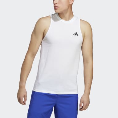 T-shirt da allenamento Train Essentials Feelready Sleeveless Bianco Uomo Fitness & Training