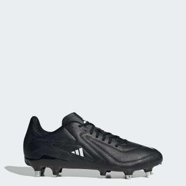 Rugby Black RS15 Soft Ground Rugby Boots