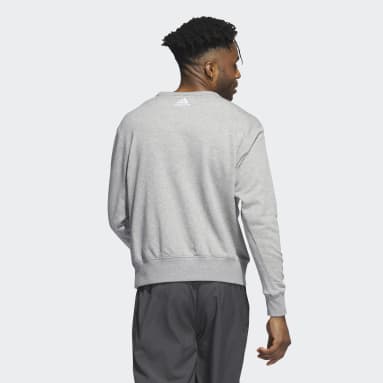 Men's Hockey Grey Maple Leafs Vintage Crew Sweatshirt