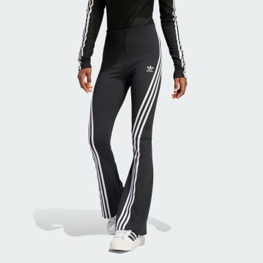 Pantalon Licrado Adilenium Flared Negro Mujer Originals