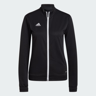 Adidas tracksuit top deals womens black