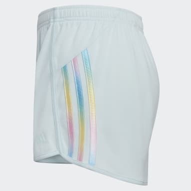 Youth Training Blue Gradient Stripe Mesh Shorts (Extended Size)