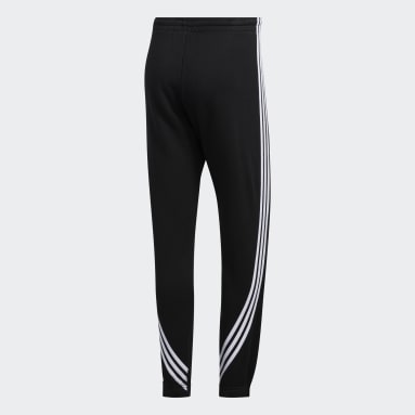 Men Originals Black 3-Stripes Wrap Sweat Pants