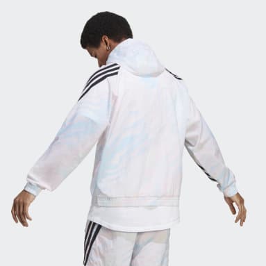 Sweat-shirt à capuche à imprimé intégral Future Icons Blanc Hommes Sportswear