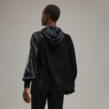 Chaqueta con capucha Tech Silk Y-3 3 bandas Negro Mujer Y-3