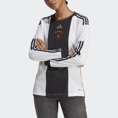 Tyskland 22 Long Sleeve Hjemmetrøye Hvit