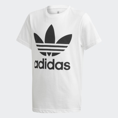 adidas T-shirt Trefoil Blanc Enfants Originals