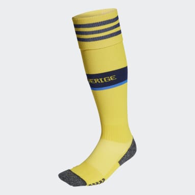 Men Football Yellow Sweden 22 Home Socks