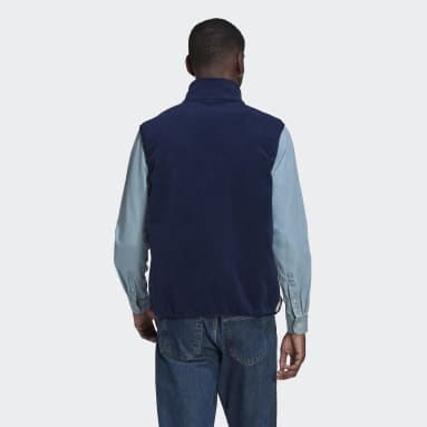 Veste sans manches Adicolor 3-Stripes Fleece Bleu Hommes Originals