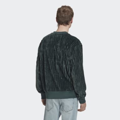 Sudadera cuello redondo Adicolor Contempo 3D Verde Hombre Originals