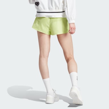 Women's Sportswear Green Scribble Woven Shorts
