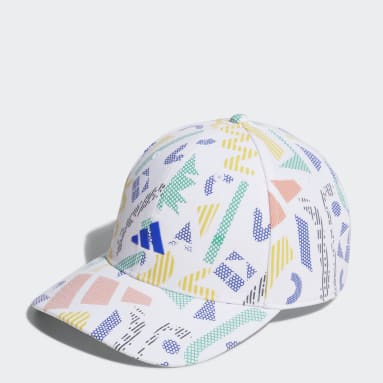 Men Golf White Graphic Cap