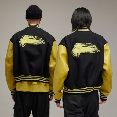 Lifestyle Black Y-3 Letterman Jacket