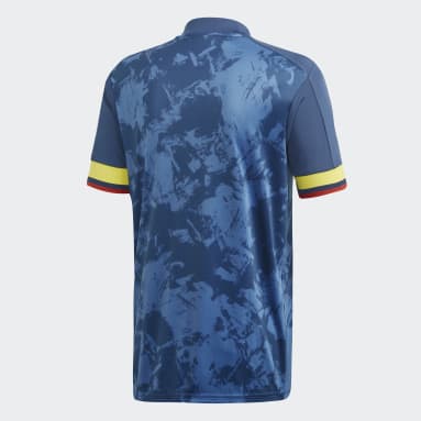 Camiseta de visitante Colombia Azul Hombre Fútbol