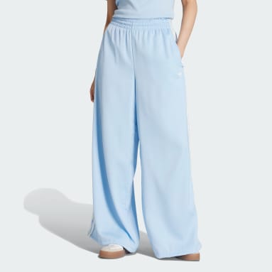 【ADIDAS】Wide Woven Trousers - White / IW5493 CLOTHING - Wide Leg Woven Pants - White | adidas Oman