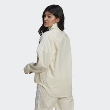 Women originals White Adicolor Classics Poplin Half-Zip Track Jacket