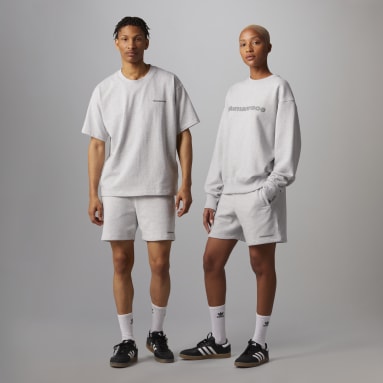 Originals สีเทา กางเกงขาสั้น Pharrell Williams Basics