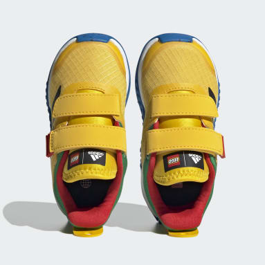 Kinder Sportswear adidas Sport DNA x LEGO® Lifestyle Two-Strap Hook-and-Loop Schuh Gelb