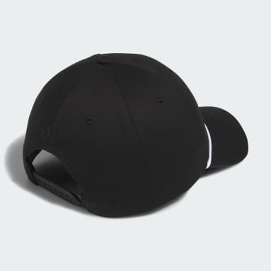 Men Golf Black Vintage Six-Panel Shield Hat