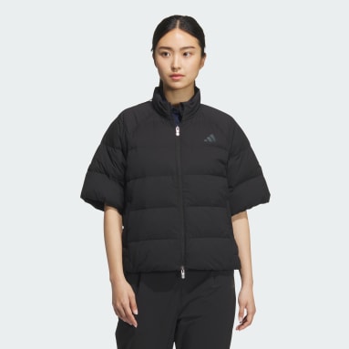 쇼트 슬리브 다운 폰초