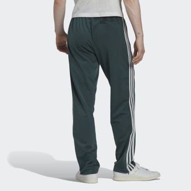 Adidas Joggingbroek groen gedrukte letters casual uitstraling Mode Broeken Joggingbroeken 