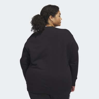 TREFOIL CREW SWEATSHIRT (Talla Grande) Negro Mujer Originals