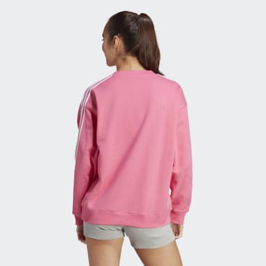 Sweat-shirt Essentials 3-Stripes Rose Femmes Sportswear