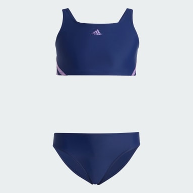 Bikini 3-Stripes Blu Ragazza Sportswear