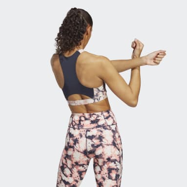 Frauen Fitness & Training Running Medium-Support Sport-BH Orange