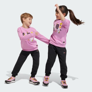 Kids Sportswear Purple adidas x Classic LEGO® Crewneck Jogger and Pants Set