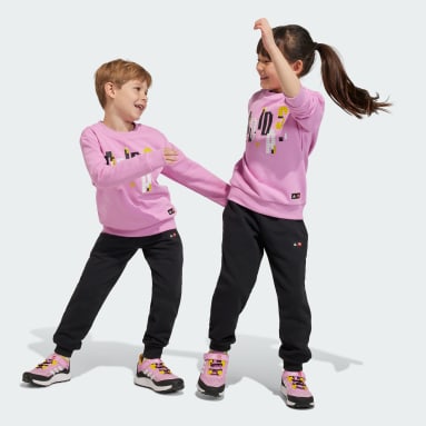 Zestaw adidas x Classic LEGO® Crewneck Jogger and Pants Fioletowy
