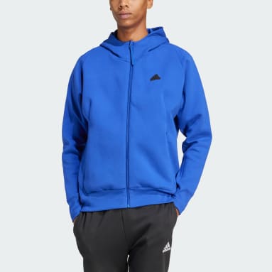Mænd Sportswear Blå Z.N.E. Premium Full-Zip Hooded træningsjakke