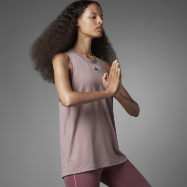Débardeur de yoga Authentic Balance Pourpre Femmes Entraînement