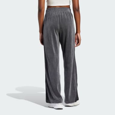 Women Originals Grey High Waist Velour Pants