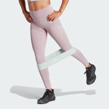 Buy Adidas Women Tf L 3 Bar T Red Training Tights Online at Best