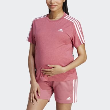 Dames Sportswear roze T-shirt (Positiekleding)