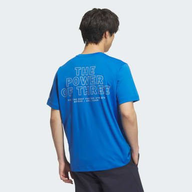 新作アディダスオリジナルTシャツブルー アディダスアダプテーション-
