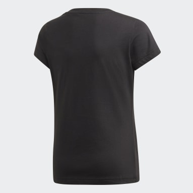 T-shirt Essentials Linear Noir Filles Sportswear