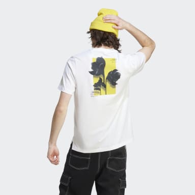 Heren Sportswear wit Sportswear City Escape Split-Hem T-shirt