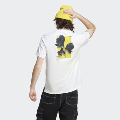Men Sportswear White Sportswear City Escape Split-Hem Tee