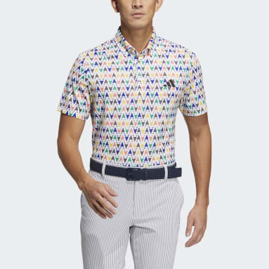 Men Golf White AEROREADY Graphic Polo Shirt