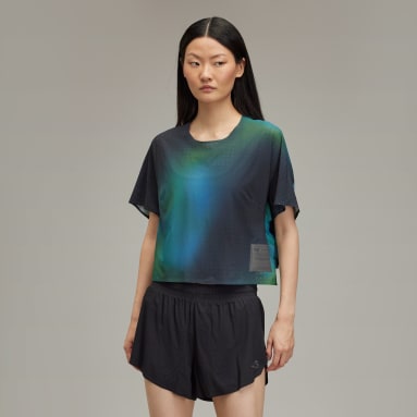 Y-3 Allover Print Running Short Sleeve Tee