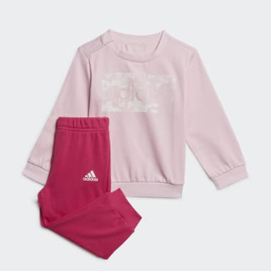 Děti Sportswear růžová Souprava adidas Essentials Sweatshirt and Pants