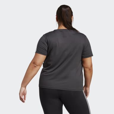 T-shirt d'entraînement à 3 bandes AEROREADY Essentials (Grandes tailles) Noir Femmes Fitness Et Training