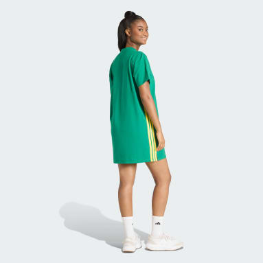 Vestido camiseta Essentials Três Listras em malha simples