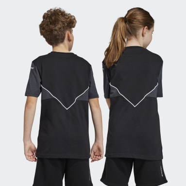 Remera Adicolor Negro Niño Originals