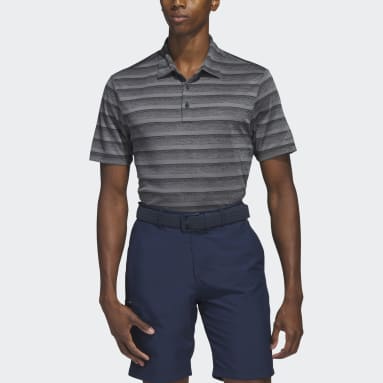 Polo Two-Color Striped Negro Hombre Golf