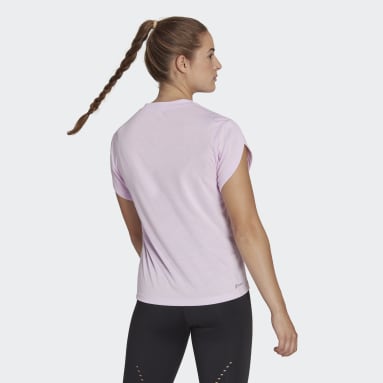 Frauen Fitness & Training AEROREADY Made for Training Floral T-Shirt Lila