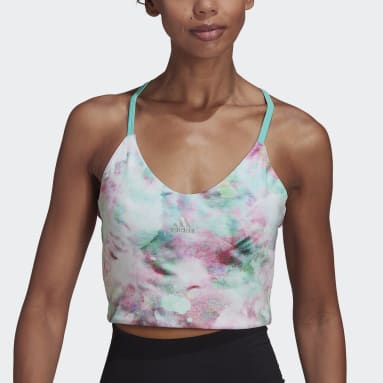 Top corto adidas x You for You Rosa Mujer Training