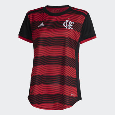 Camiseta Local CR Flamengo 22 Rojo Mujer Fútbol